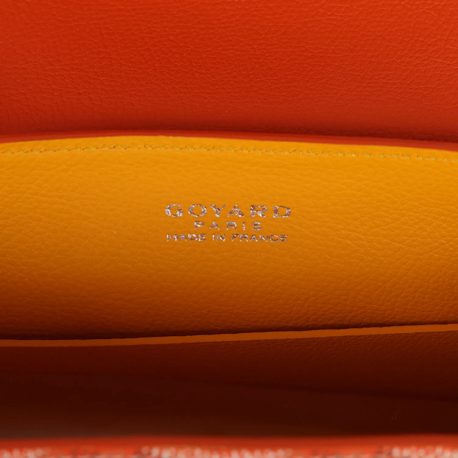 Goyard Saigon Souple Mini Orange Goyardine Palladium Hardware