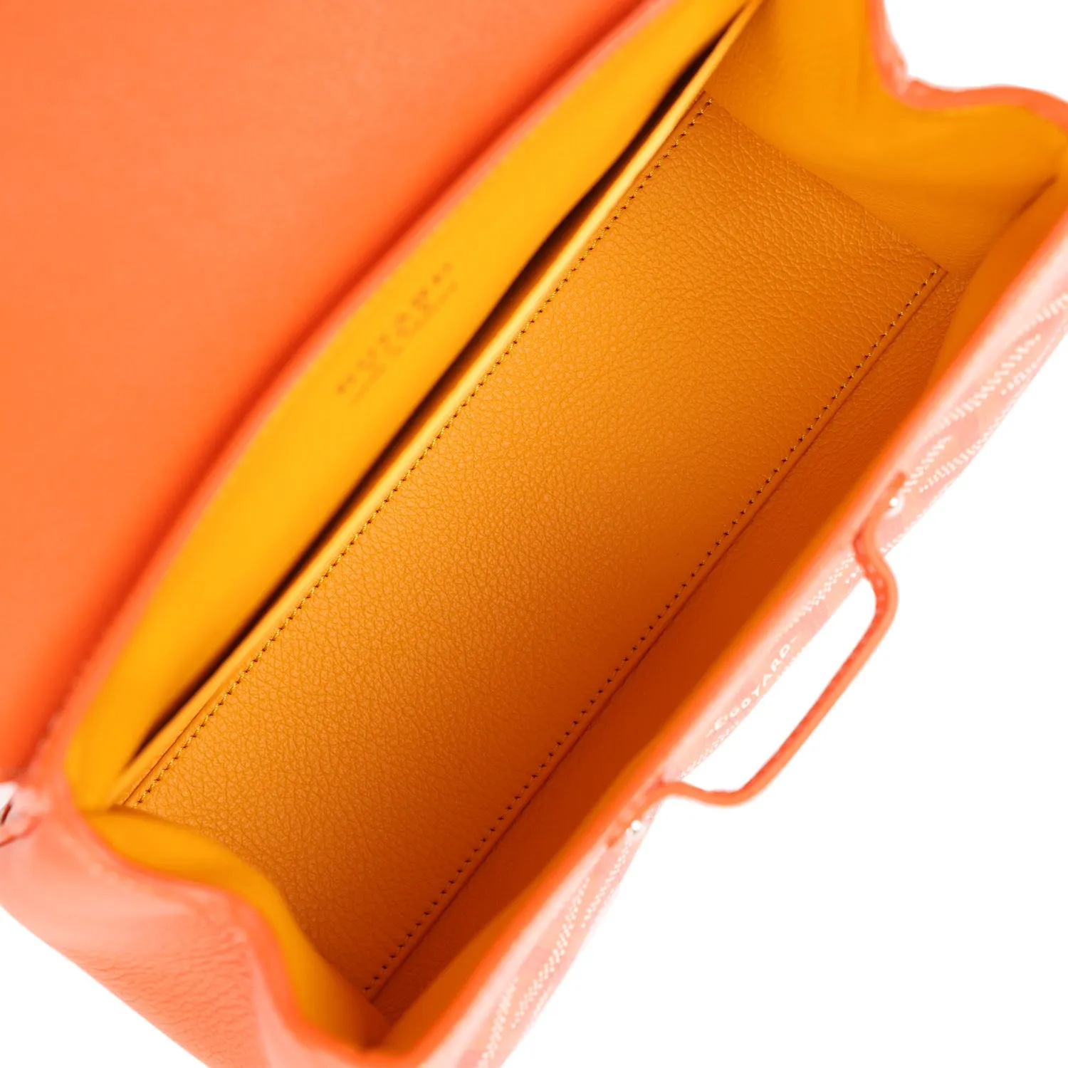 Goyard Saigon Souple Mini Orange Goyardine Palladium Hardware