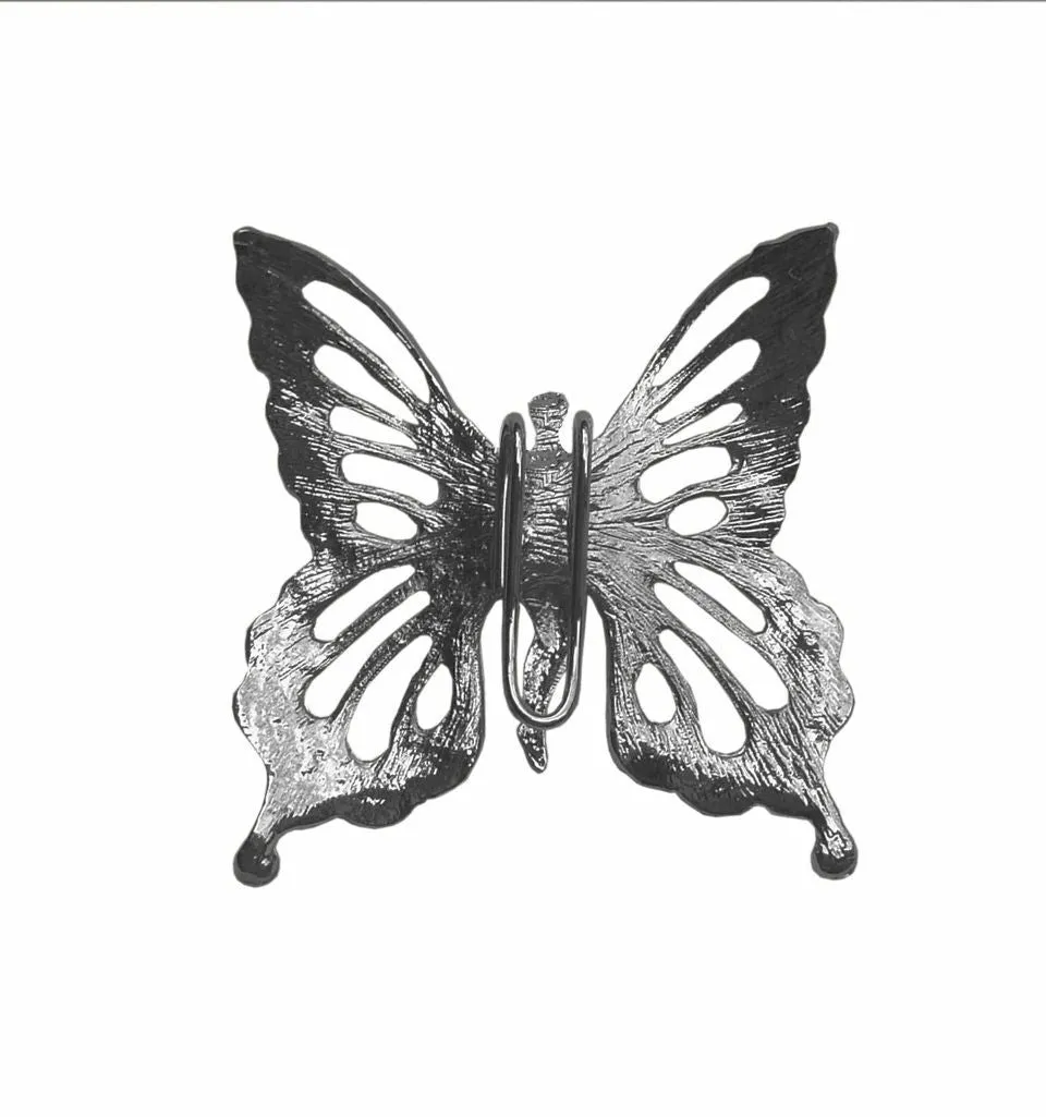 Hair Hook Fairy Butterfly - Silver, Ponytail Holder