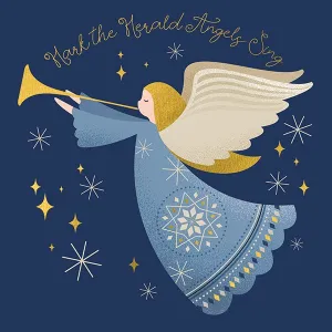 Hark The Herald Angels Sing Pack Of 6 Christmas Cards