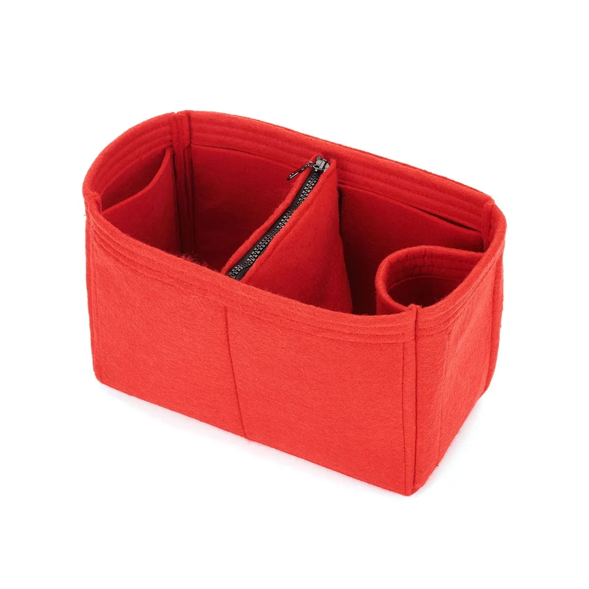 Hermes Garden Party Bag Models Organizer Insert, Bag Organizer with Zipper Middle Pouch and Single Bottle Holder