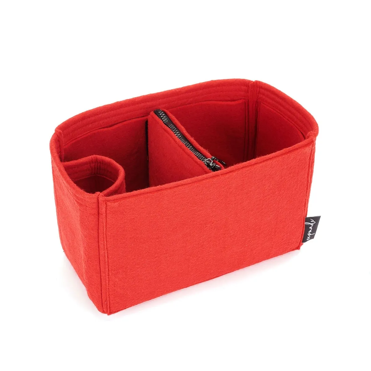 Hermes Garden Party Bag Models Organizer Insert, Bag Organizer with Zipper Middle Pouch and Single Bottle Holder