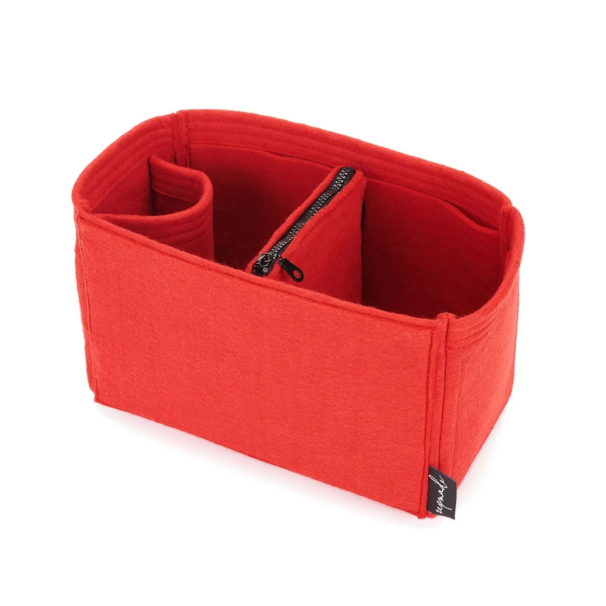 Hermes Garden Party Bag Models Organizer Insert, Bag Organizer with Zipper Middle Pouch and Single Bottle Holder