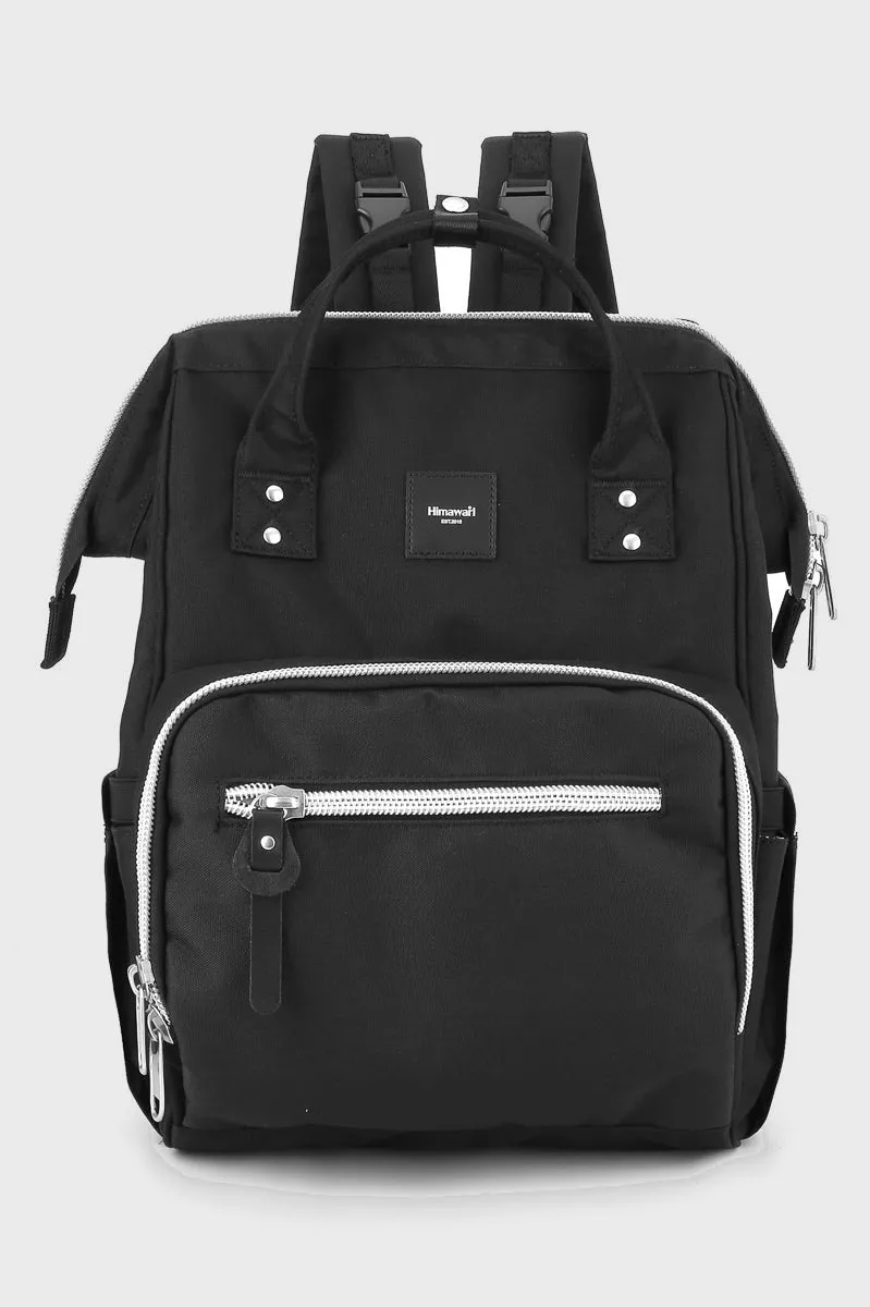 Himawari Waterproof Canvas Backpack Diaper Bag with Side Pockets