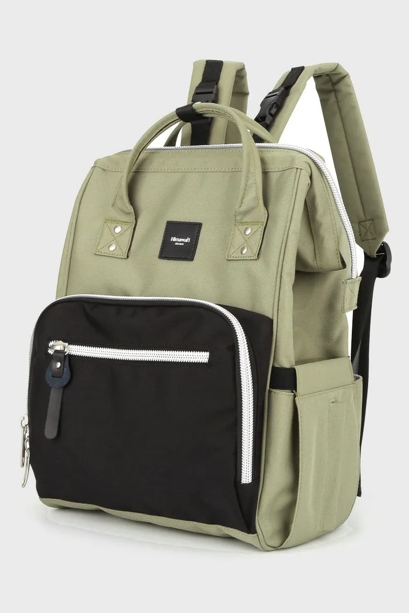 Himawari Waterproof Canvas Backpack Diaper Bag with Side Pockets