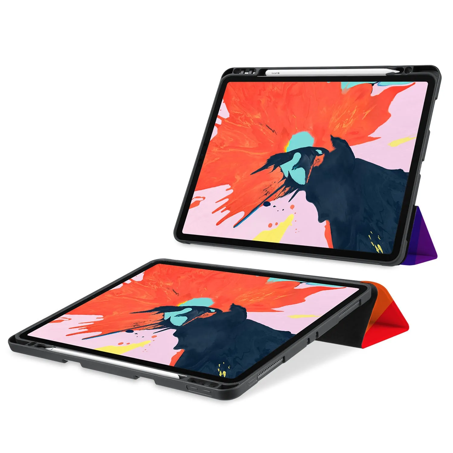 iPad Trifold Case - Rainbow