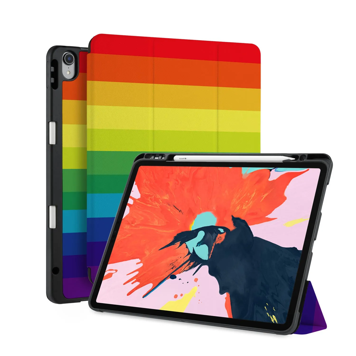 iPad Trifold Case - Rainbow