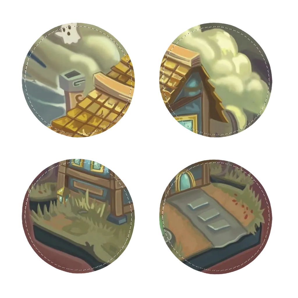 JohnsonKelly_House Sublimation Coasters Pack of Four