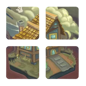 JohnsonKelly_House Sublimation Coasters Pack of Four