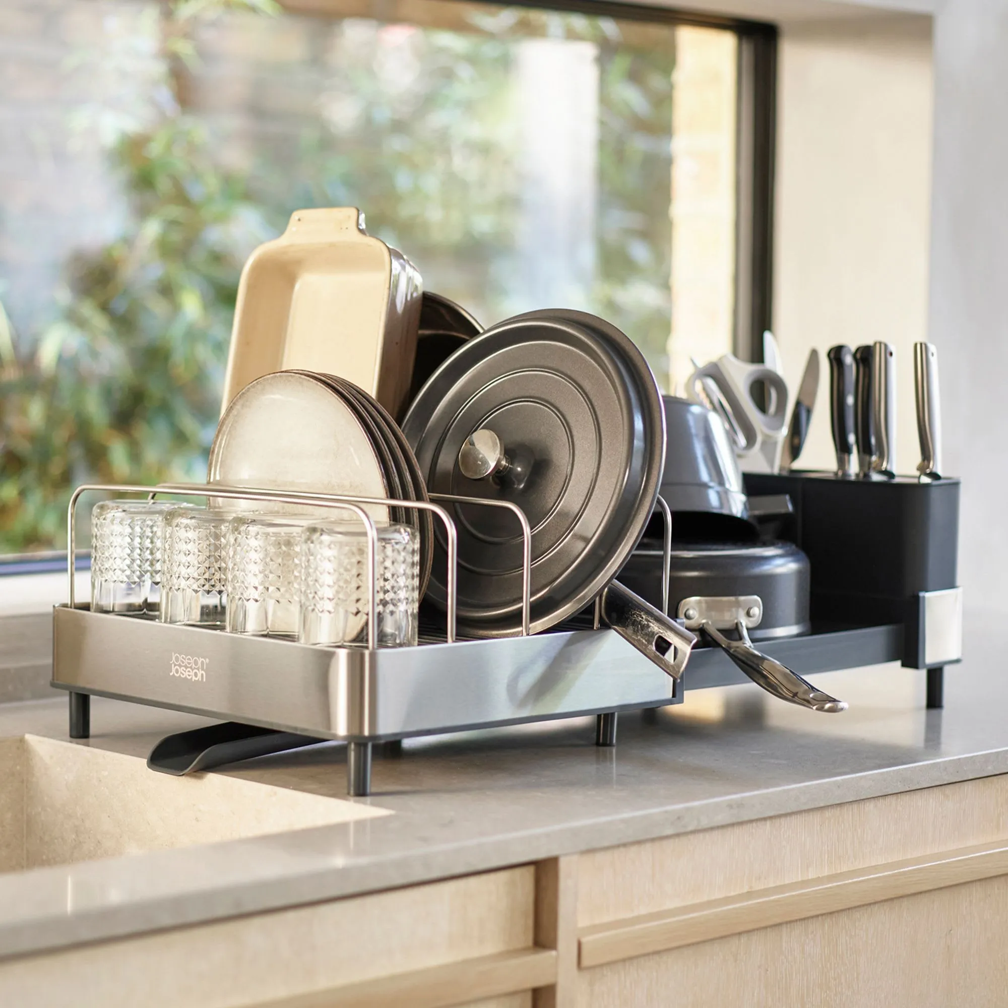 Joseph Joseph Extend Max Steel Expandable Dish Drainer