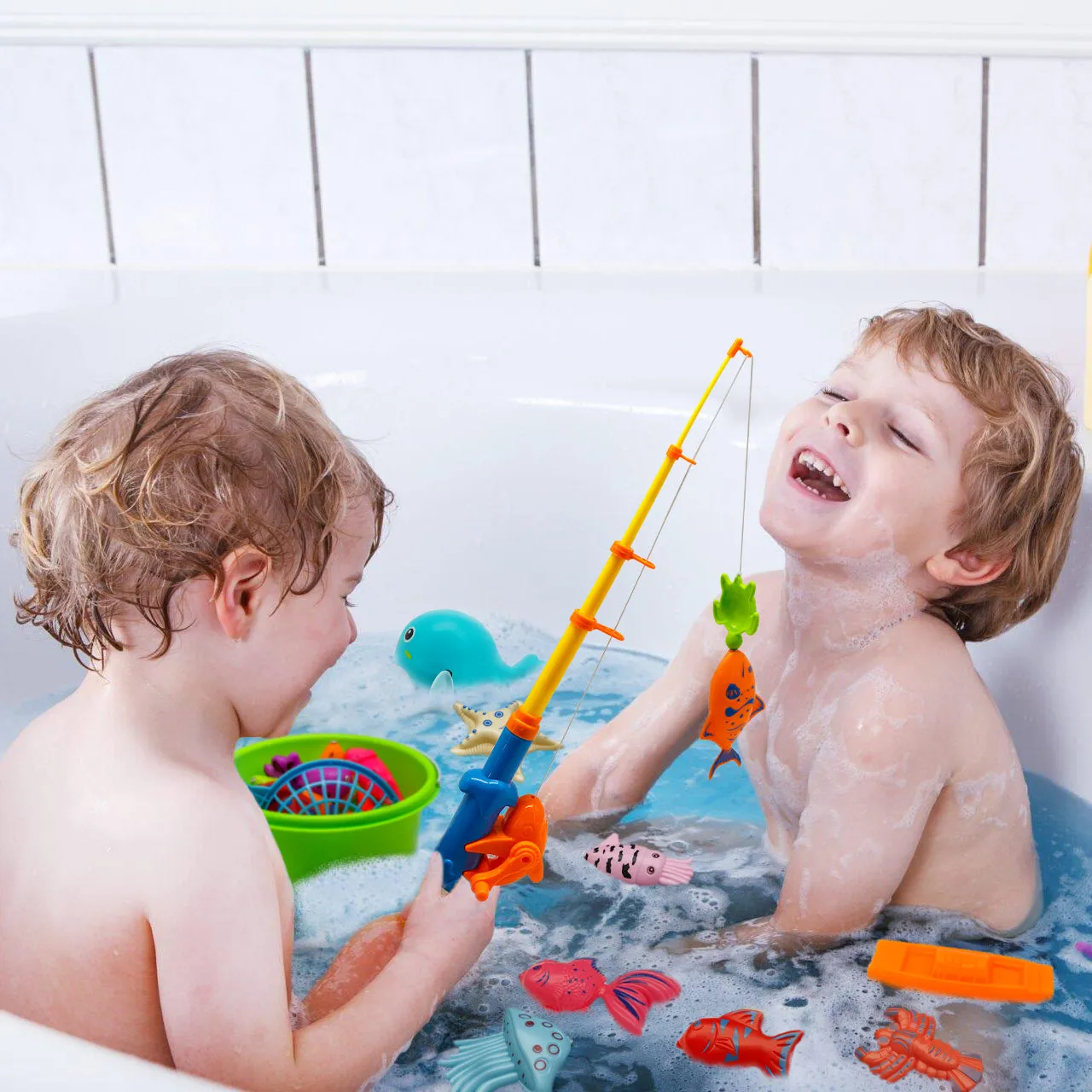 Kiditos 60 PCS Magnetic Fishing Toys Game Set (FG-60)
