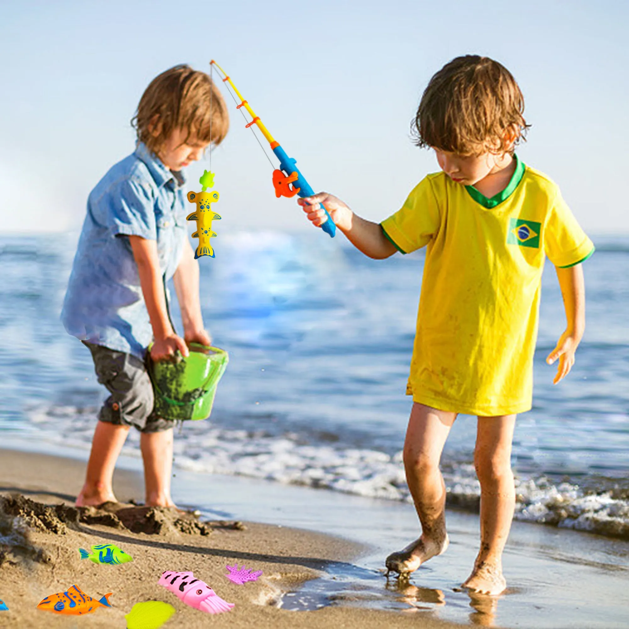Kiditos 60 PCS Magnetic Fishing Toys Game Set (FG-60)