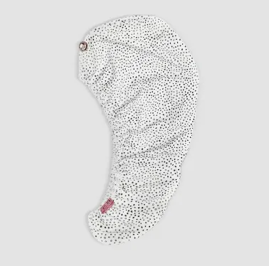 Kitsch Quick Dry Hair Towel- White Terrazzo