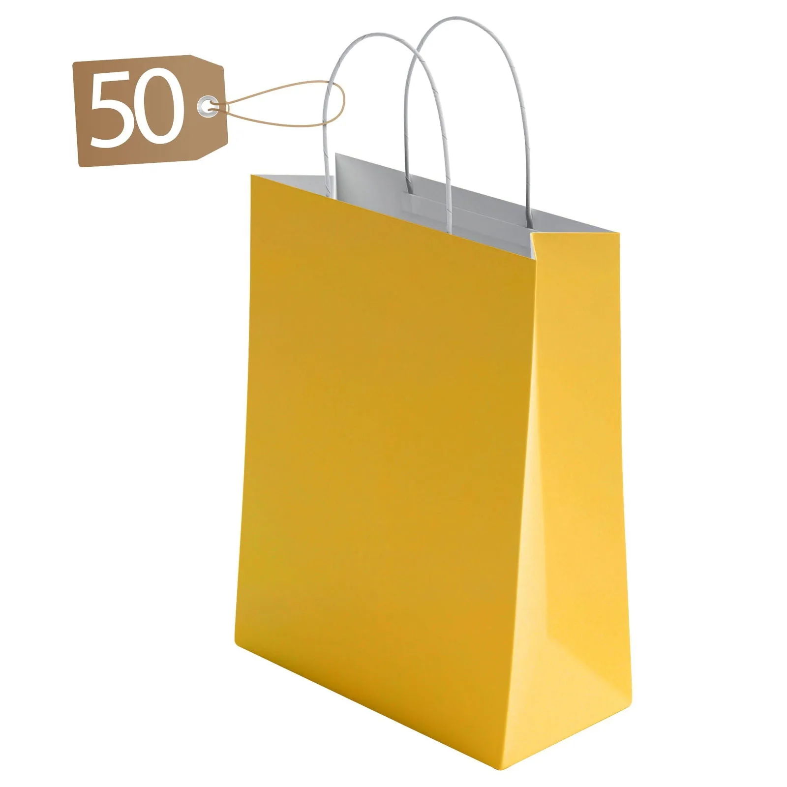Kraft Paper Bags with Twisted Handle Colored Party Gift Bags Paper Carrier for Birthday 18x22x8cm