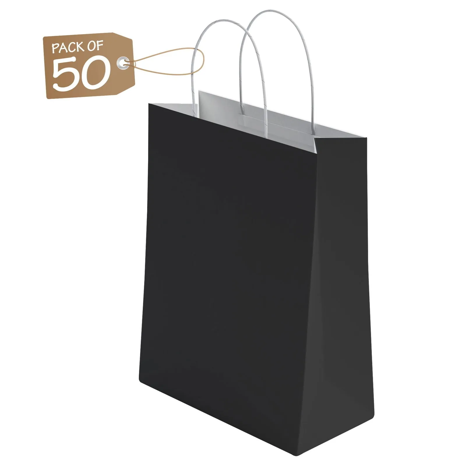 Kraft Paper Bags with Twisted Handle Colored Party Gift Bags Paper Carrier for Birthday 18x22x8cm