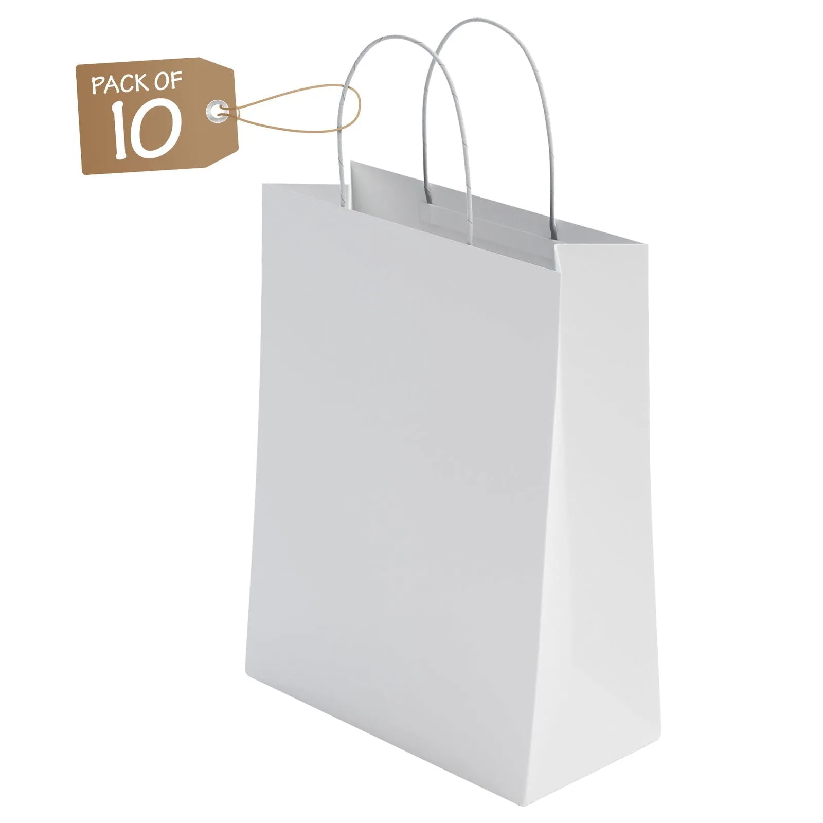 Kraft Paper Bags with Twisted Handle Colored Party Gift Bags Paper Carrier for Birthday 18x22x8cm