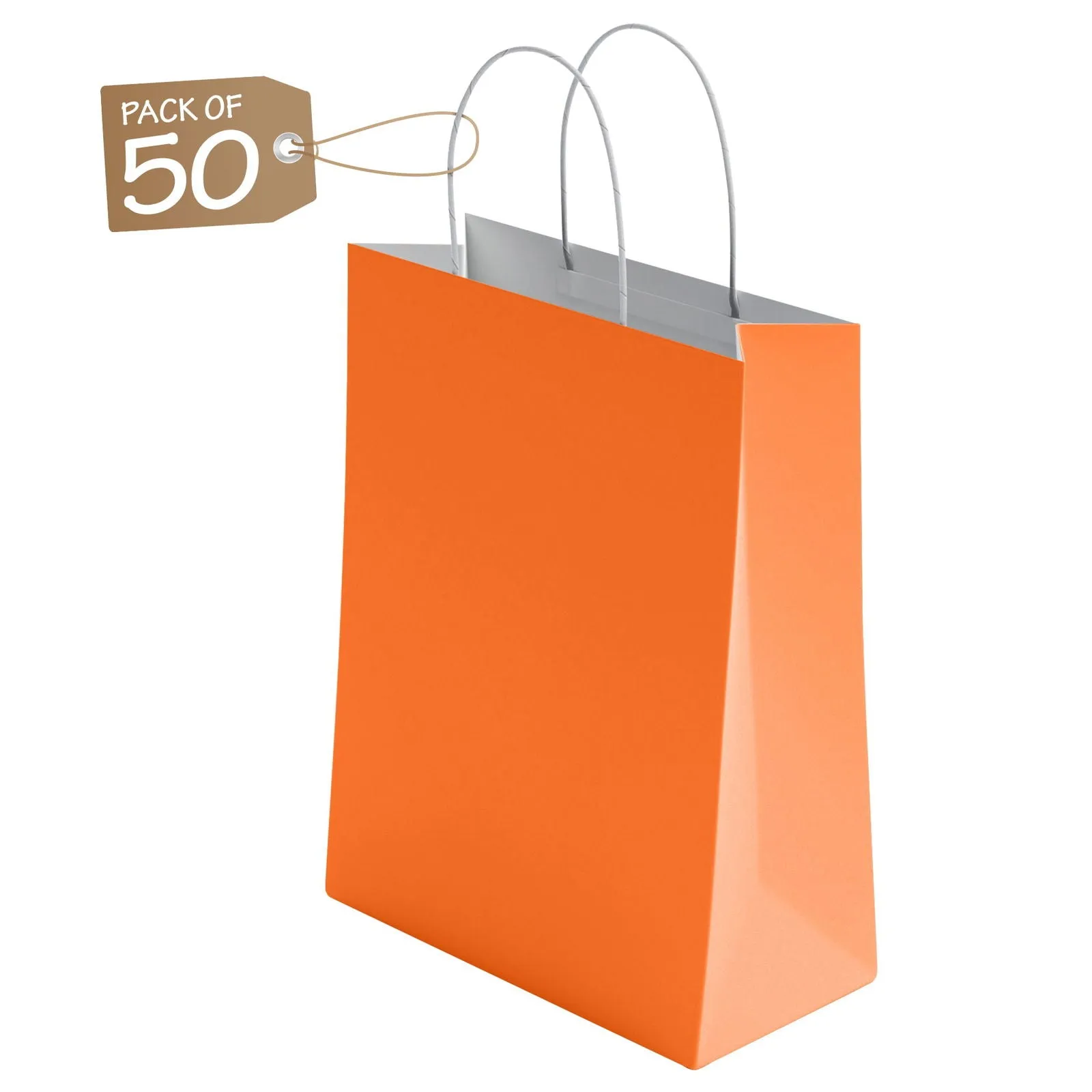 Kraft Paper Bags with Twisted Handle Colored Party Gift Bags Paper Carrier for Birthday 18x22x8cm