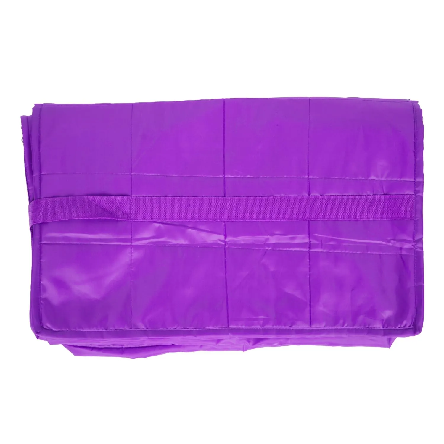 Kuber Industries Storage Attachi Bag | Parachute Travel Storage Bag | Underbed Storage Bag | Storage Organizer for Clothes | Zipper Closure Blanket Bag with Handle | Large | Pack of 2 | Purple
