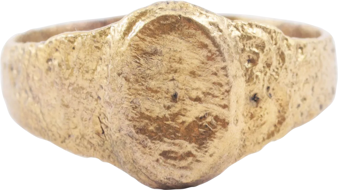 LATE MEDIEVAL WOMAN'S FASHION RING, SIZE 8 ¼