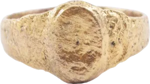 LATE MEDIEVAL WOMAN'S FASHION RING, SIZE 8 ¼