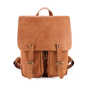 Leisure Vintage Leather Laptop Backpack J6355