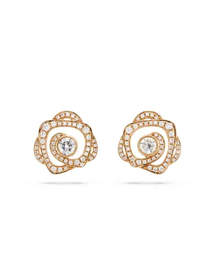 Maymay Rose Large Rose Gold Diamond Earrings