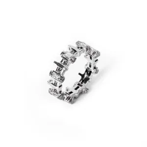 Mini Pilot Ring [White gems]