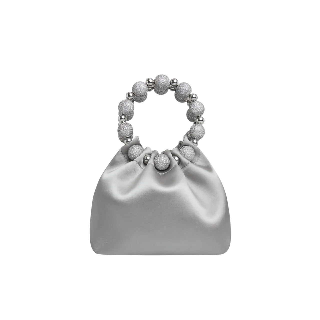 Mini Silver Diamond Handbag
