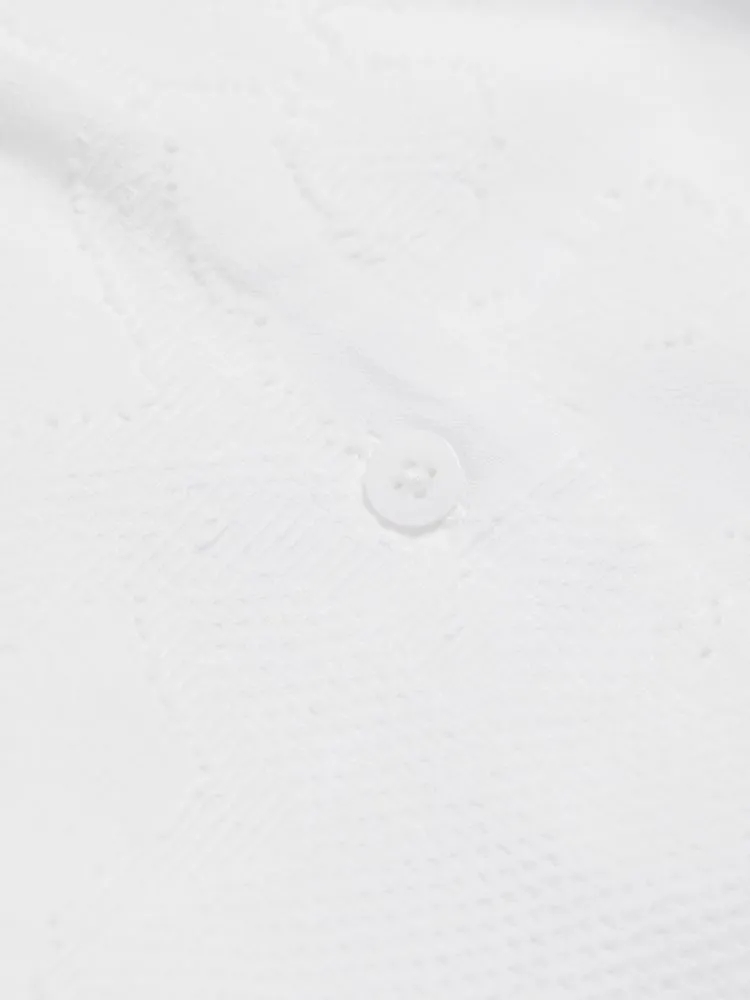 Nicki Splendid jacquard maxi dress, white