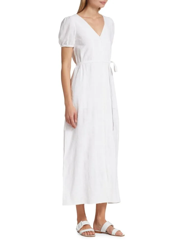 Nicki Splendid jacquard maxi dress, white