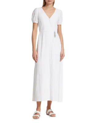 Nicki Splendid jacquard maxi dress, white