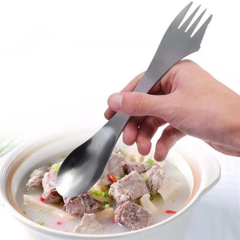 No More Plastic Silverware-Reusable Spork (Spoon, fork and knife!)