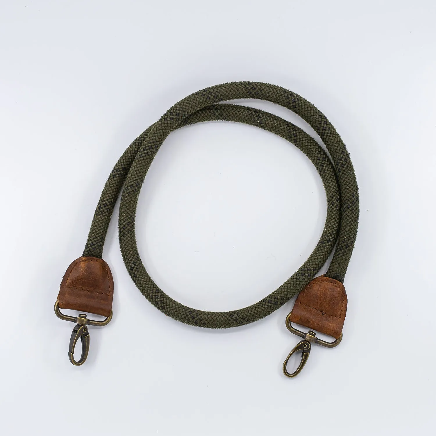 Olive Green Detachable Rope Strap (Brass)