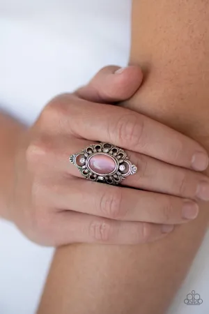 Open Door Jewelry - Elegantly Enchanted - Pink Ring - Paparazzi Accessories