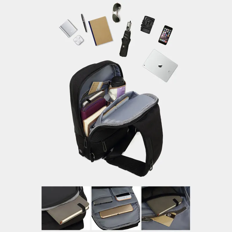 Outdoor Anti Theft Crossbody Chest Bag Mens Waterproof Sling Purse