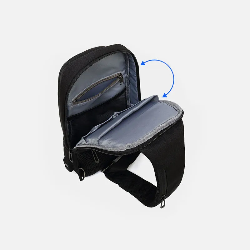 Outdoor Anti Theft Crossbody Chest Bag Mens Waterproof Sling Purse