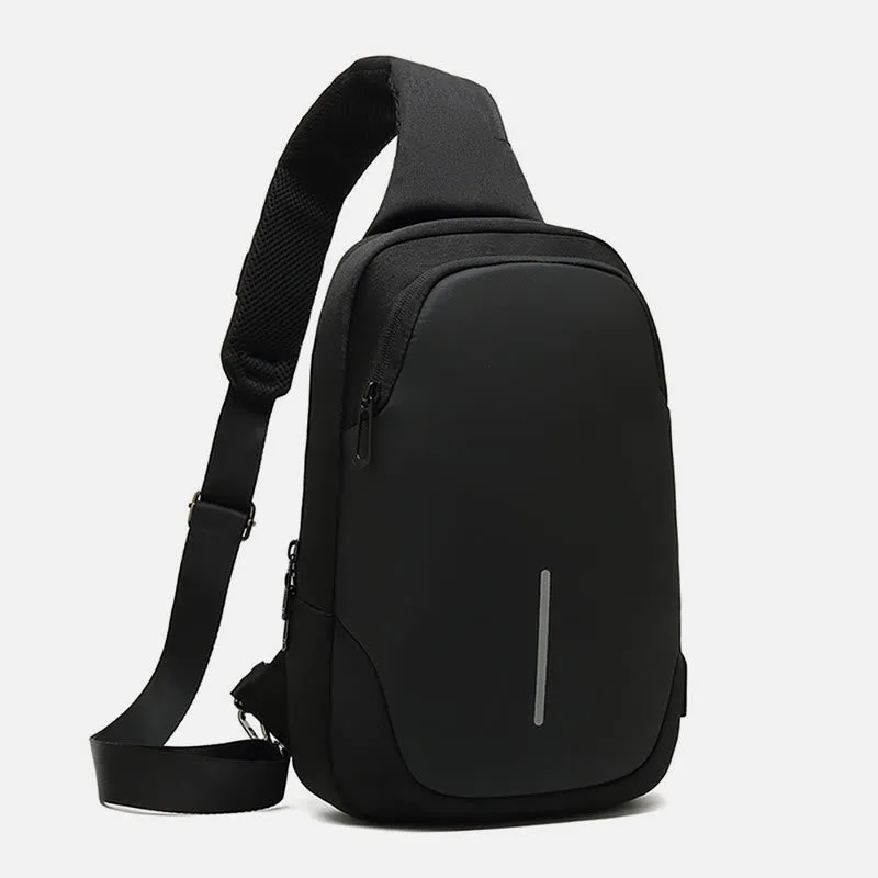 Outdoor Anti Theft Crossbody Chest Bag Mens Waterproof Sling Purse