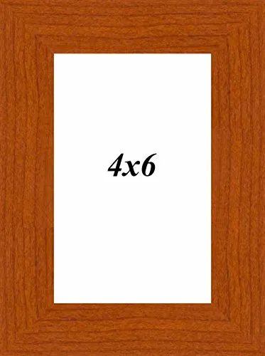 Painting Mantra Synthetic Brown Wall/Table Photo Frame (Picture size 4 inches X 6 inches, With Stand)