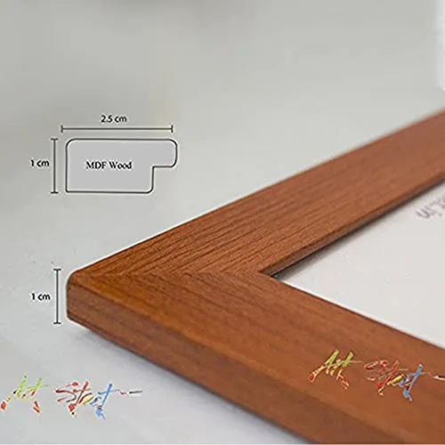 Painting Mantra Synthetic Brown Wall/Table Photo Frame (Picture size 4 inches X 6 inches, With Stand)