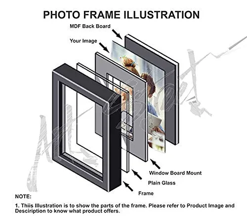 Painting Mantra Synthetic Brown Wall/Table Photo Frame (Picture size 4 inches X 6 inches, With Stand)