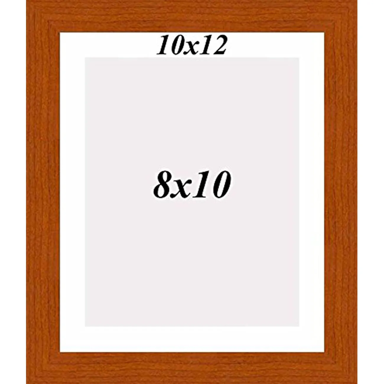 Painting Mantra Synthetic Wall Photo Frame (10 inches X 12 inches, Matted to 8 inches x 10 inches, Brown)