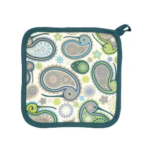 Paisley Kiwi Pot Holder