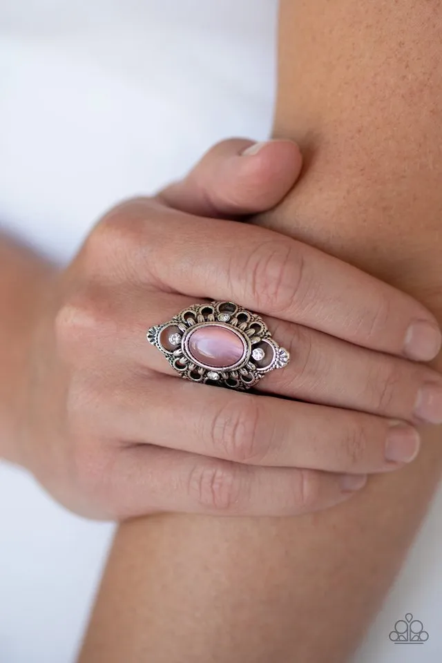 Paparazzi Ring ~ Elegantly Enchanted - Pink