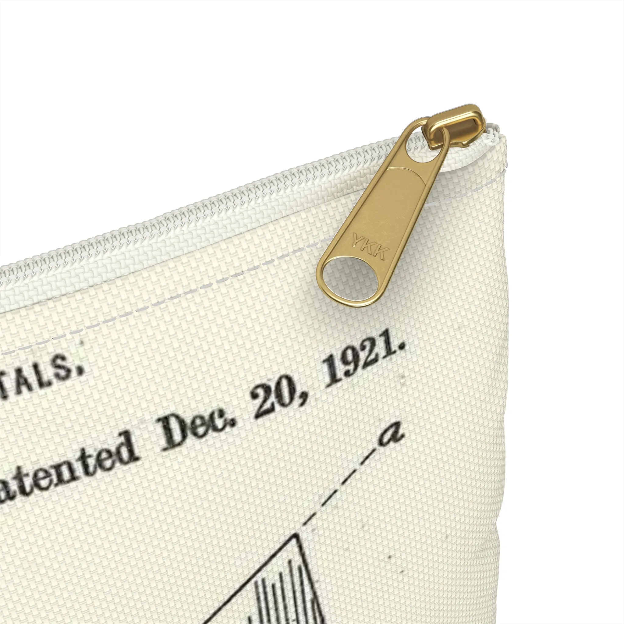 Patent Case File No. 1,400,691, Method of Producing Artificial-Flower Petals, Inventor- Louise Malstrom. - DPLA - 6710c28c24e0449480bf0fb8ddb4a41d (page 4) Large Organizer Pouch with Black Zipper