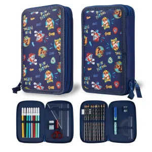 PAW Patrol School Stationery Set, Pencil Case for Boys with Marshall Chase Rubble