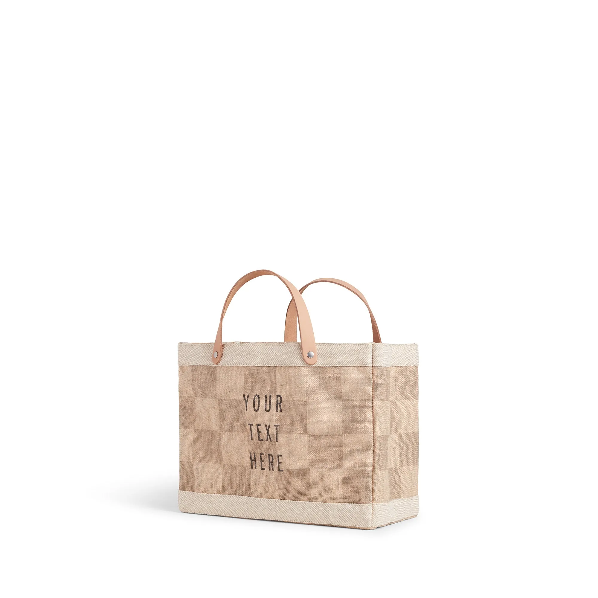 Petite Market Bag in Checker