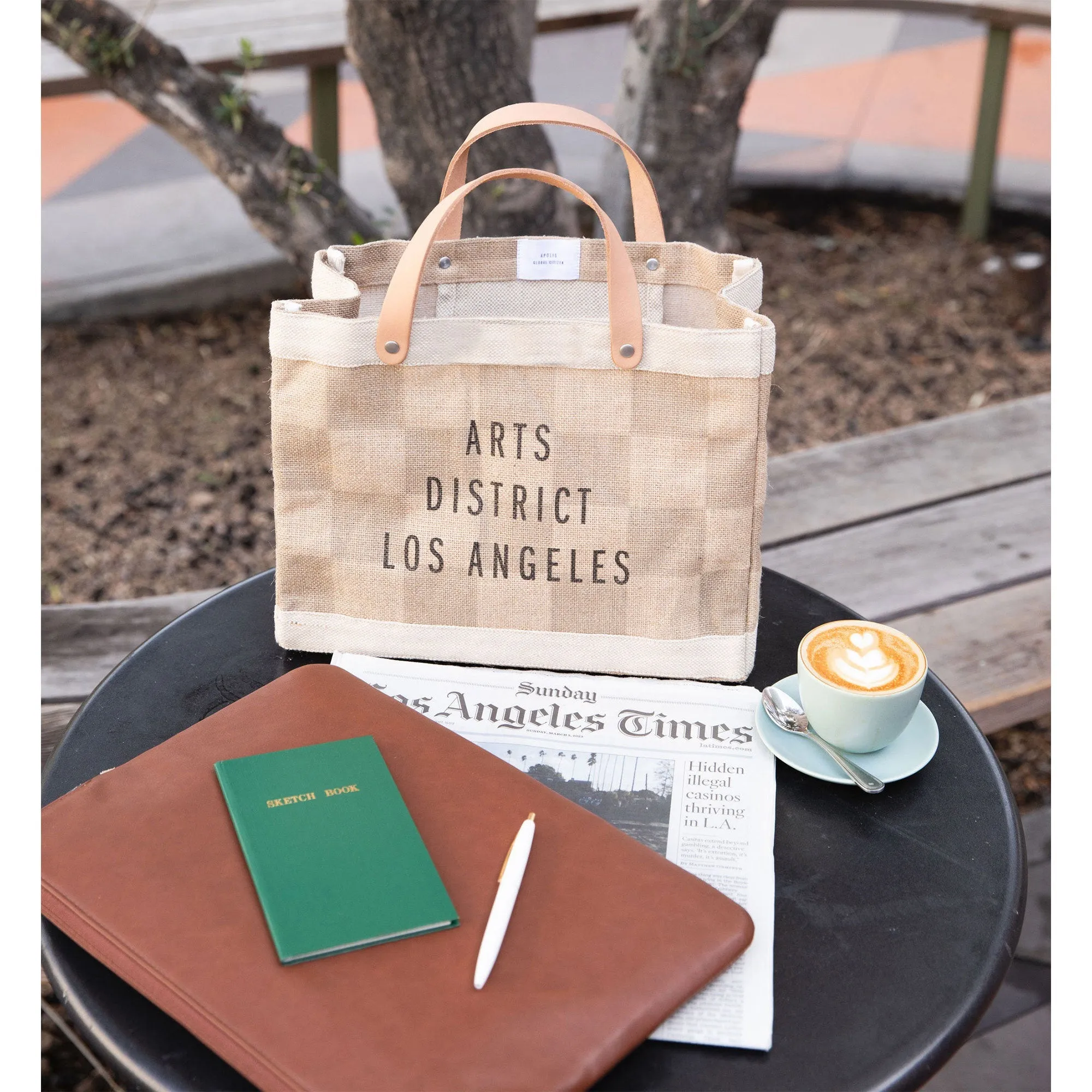 Petite Market Bag in Checker