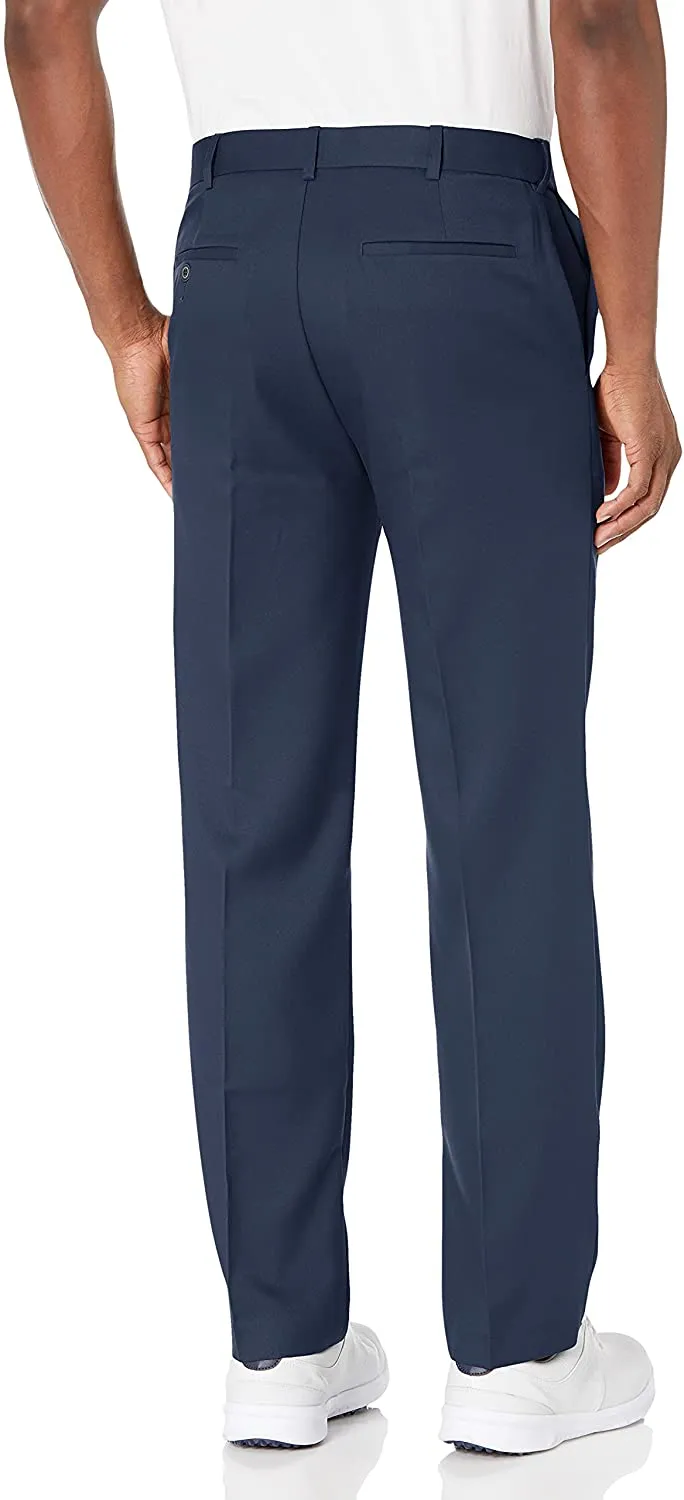 PGA TOUR Men's Flat Front Golf Pant with Expandable Waistband