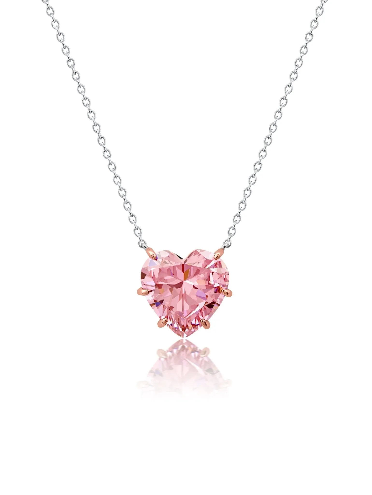 Pink Heart Shaped Necklace