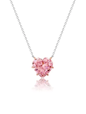 Pink Heart Shaped Necklace